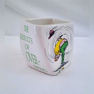 Vintage 1991 The Results Of Over-Swing Golfers Mug